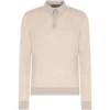 Dolce & Gabbana Cashmere Polo-Style Sweater M0802-BEIGE 4 Jumpers