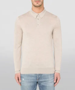 Dolce & Gabbana Cashmere Polo-Style Sweater M0802-BEIGE 4 Jumpers -Dolce & Gabbana online Store dolce gabbana cashmere polo style sweater 16774293 33004009 1000