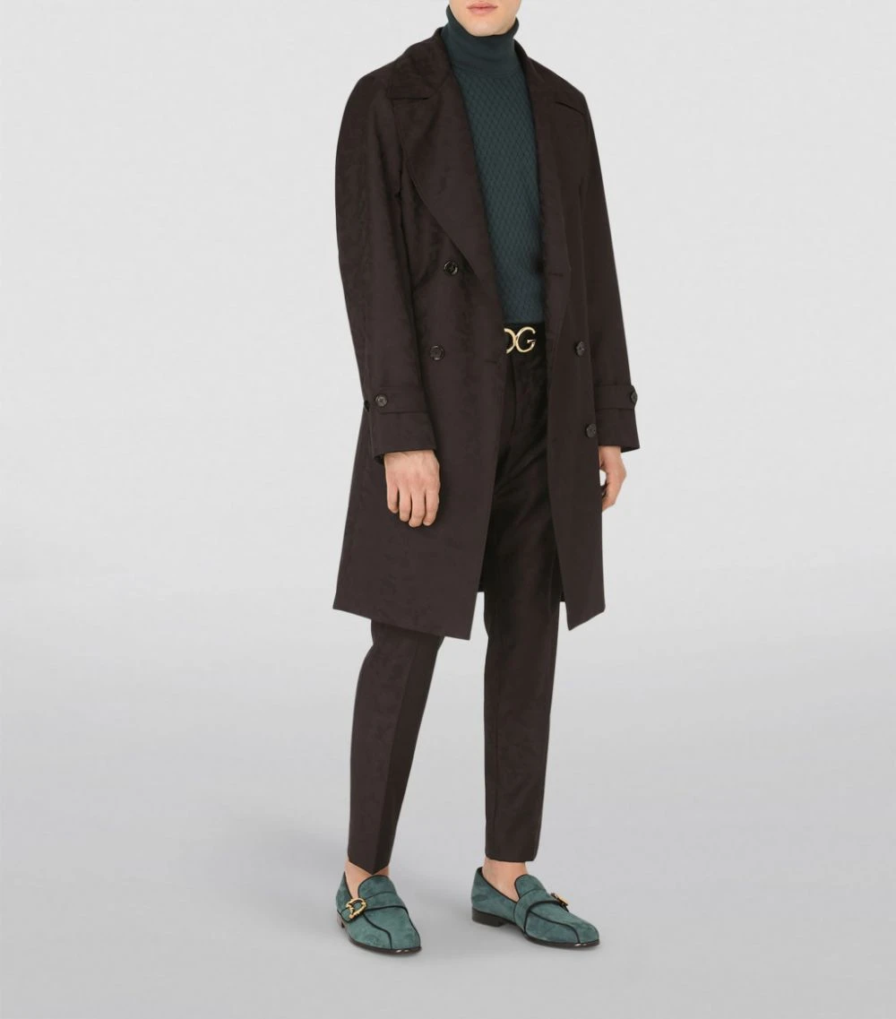 Dolce & Gabbana Cashmere-Silk Rollneck Sweater V7312-DARK GREEN Jumpers 2 Dolce & Gabbana Cashmere-Silk Rollneck Sweater V7312-DARK GREEN Jumpers - Image 2