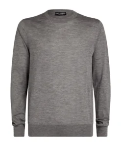 Dolce & Gabbana Cashmere Sweater N0038-LIGHT GREY 1 Jumpers