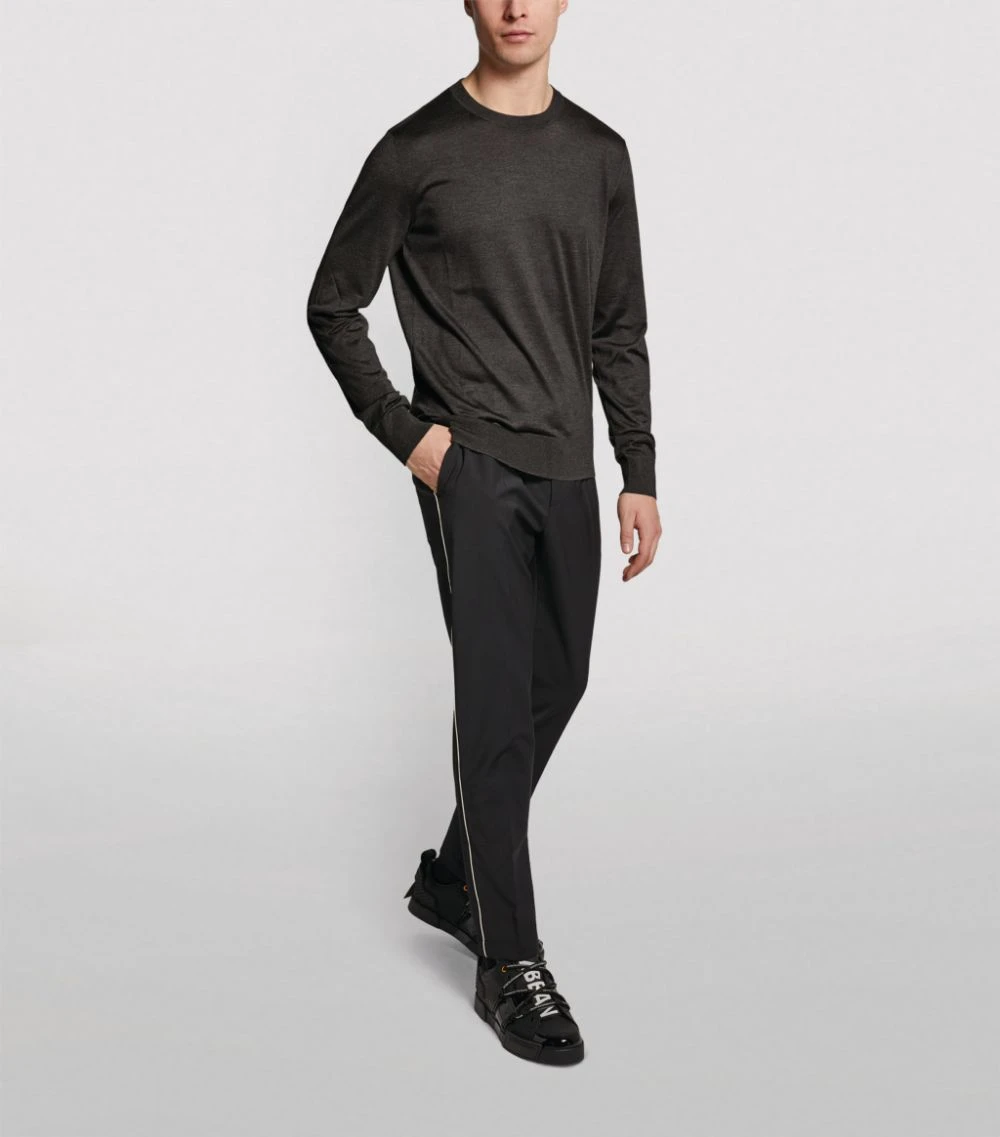 Dolce & Gabbana Cashmere Sweater N0542-IRON GREY Jumpers 2 Dolce & Gabbana Cashmere Sweater N0542-IRON GREY Jumpers - Image 2