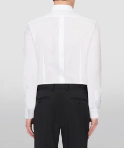 Dolce & Gabbana Cotton Bee-Patch Shirt W0800-OPTICAL WHITE Casual Shirts 8 Dolce & Gabbana Cotton Bee-Patch Shirt W0800-OPTICAL WHITE Casual Shirts -Dolce & Gabbana online Store dolce gabbana cotton bee patch shirt 15930565 29371465 1000