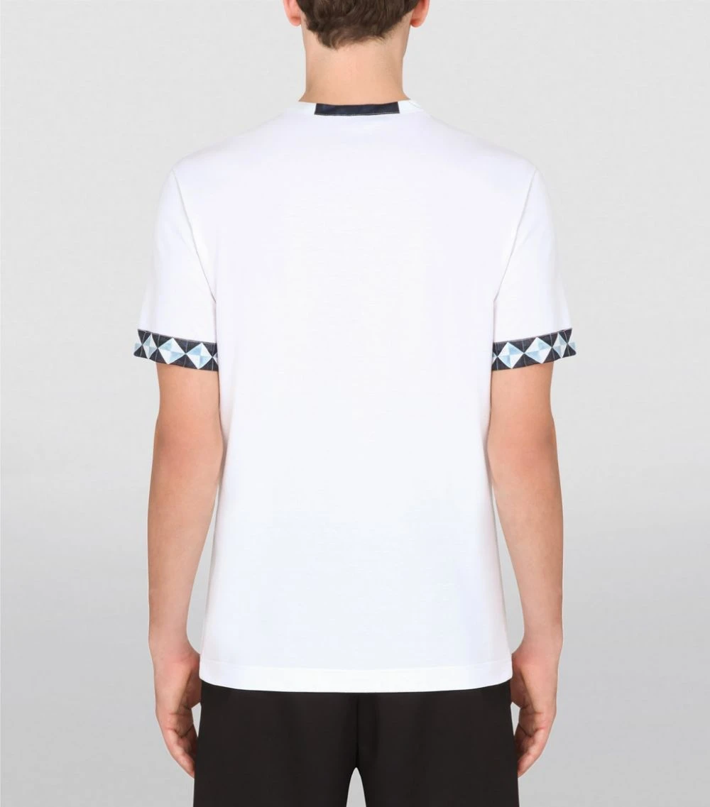 Dolce & Gabbana Cotton-Blend Henley T-Shirt W0800-OPTICAL WHITE Plain T-Shirts 4 Dolce & Gabbana Cotton-Blend Henley T-Shirt W0800-OPTICAL WHITE Plain T-Shirts - Image 4
