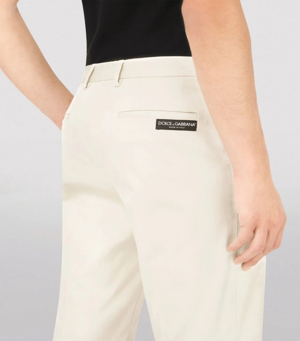 Dolce & Gabbana Cotton-Blend Shorts M2826-VERYLIGHTBEIGE Tailored Trousers 6 Dolce & Gabbana Cotton-Blend Shorts M2826-VERYLIGHTBEIGE Tailored Trousers - Image 6