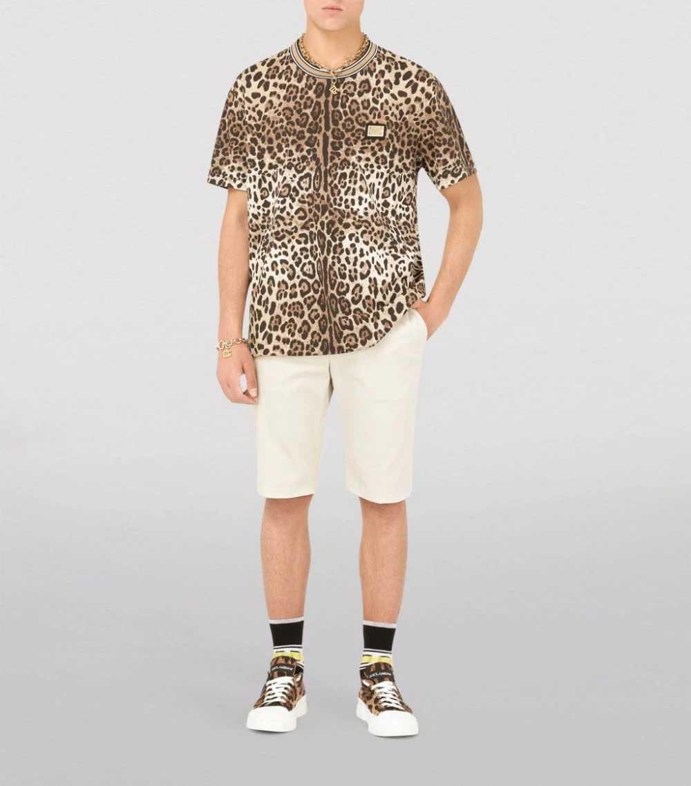Dolce & Gabbana Cotton-Blend Shorts M2826-VERYLIGHTBEIGE Tailored Trousers 2 Dolce & Gabbana Cotton-Blend Shorts M2826-VERYLIGHTBEIGE Tailored Trousers - Image 2