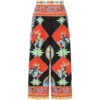 Dolce & Gabbana Cotton Carretto Print Trousers HH93D-FRIGO 14STAMPA Leather Trousers
