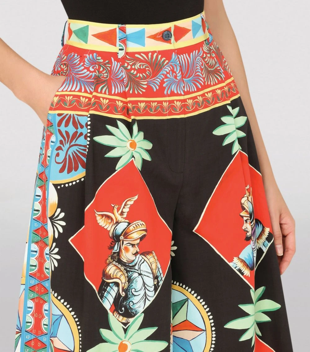 Dolce & Gabbana Cotton Carretto Print Trousers HH93D-FRIGO 14STAMPA Leather Trousers 6 Dolce & Gabbana Cotton Carretto Print Trousers HH93D-FRIGO 14STAMPA Leather Trousers - Image 6