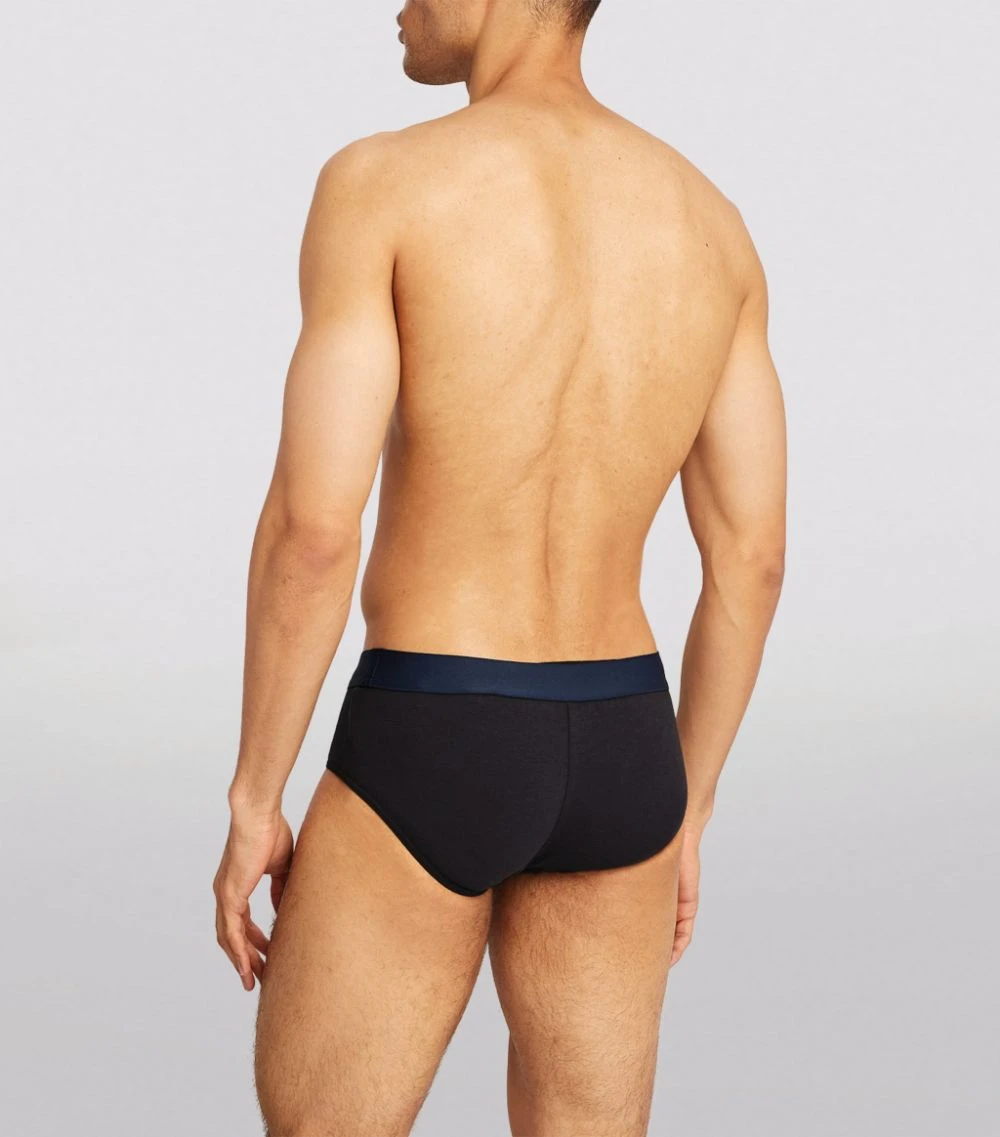Dolce & Gabbana Cotton Crest Briefs B9680 - NAVY 3 Dolce & Gabbana Cotton Crest Briefs B9680 - NAVY - Image 3