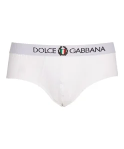 Dolce & Gabbana Cotton Crest Briefs W0800 - WHITE