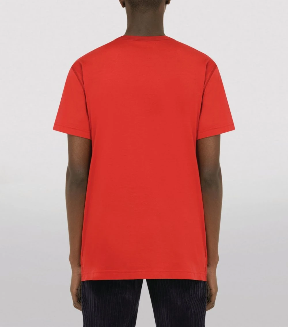 Dolce & Gabbana Cotton Jersey T-Shirt R2254-BRIGHT RED Printed T-Shirts 4 Dolce & Gabbana Cotton Jersey T-Shirt R2254-BRIGHT RED Printed T-Shirts - Image 4