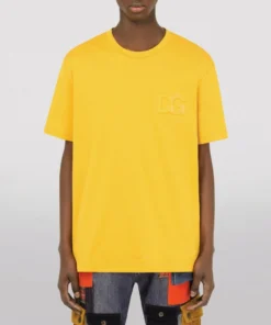 Dolce & Gabbana Cotton Jersey T-Shirt A0106-DARK YELLOW Plain T-Shirts 8 Dolce & Gabbana Cotton Jersey T-Shirt A0106-DARK YELLOW Plain T-Shirts -Dolce & Gabbana online Store dolce gabbana cotton jersey t shirt 17144523 34544808 1000