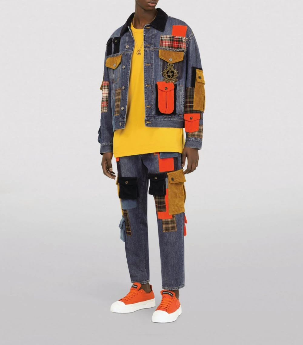 Dolce & Gabbana Cotton Jersey T-Shirt A0106-DARK YELLOW Plain T-Shirts 2 Dolce & Gabbana Cotton Jersey T-Shirt A0106-DARK YELLOW Plain T-Shirts - Image 2