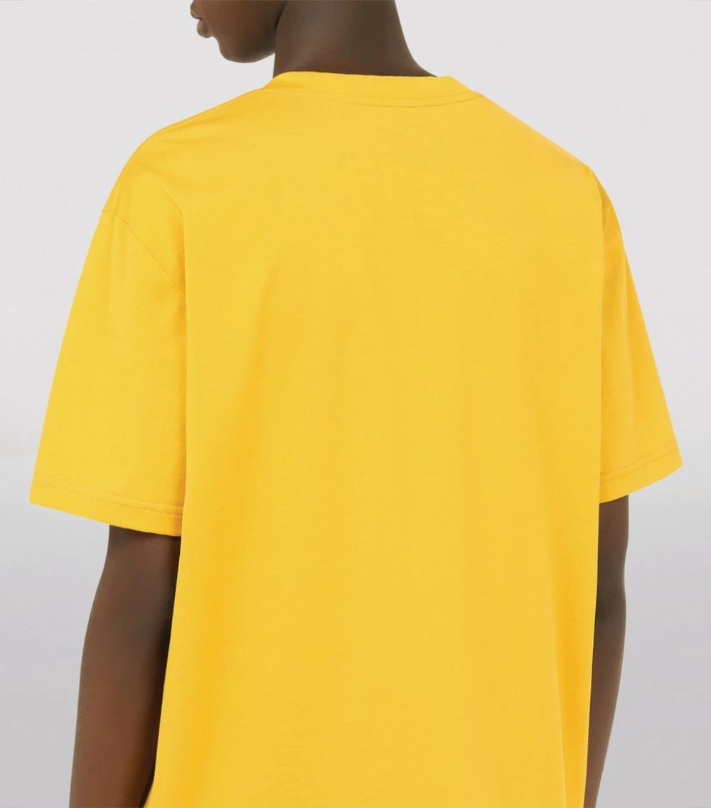 Dolce & Gabbana Cotton Jersey T-Shirt A0106-DARK YELLOW Plain T-Shirts 5 Dolce & Gabbana Cotton Jersey T-Shirt A0106-DARK YELLOW Plain T-Shirts - Image 5