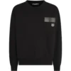 Dolce & Gabbana Cotton Logo-Patch Sweatshirt N0000-BLACK Jumpers