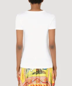 Dolce & Gabbana Cotton Logo T-Shirt W0800-OPTICAL WHITE T-shirts -Dolce & Gabbana online Store dolce gabbana cotton logo t shirt 16989632 33843478 1000