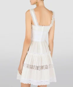 Dolce & Gabbana Cotton-Rich Sleeveless Mini Dress W0111-WHITE Summer Dresses -Dolce & Gabbana online Store dolce gabbana cotton rich sleeveless mini dress 17711332 37441403 1000