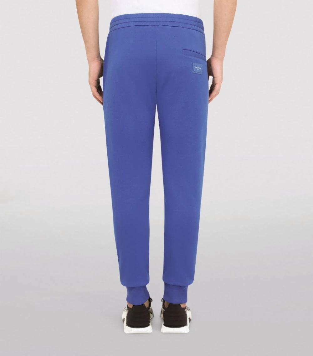 Dolce & Gabbana Cotton Sweatpants B0315-DARK BLUETTE 4 Dolce & Gabbana Cotton Sweatpants B0315-DARK BLUETTE - Image 4