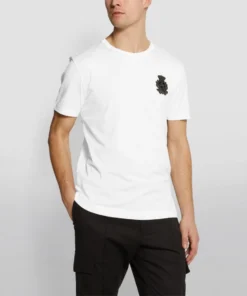 Dolce & Gabbana Crown Appliqué T-Shirt W0800-OPTICAL WHITE Logo T-Shirts -Dolce & Gabbana online Store dolce gabbana crown applique t shirt 14984031 25648842 1000