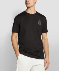 Dolce & Gabbana Crown Appliqué T-Shirt N0000-BLACK Logo T-Shirts -Dolce & Gabbana online Store dolce gabbana crown applique t shirt 14984032 25648275 1000