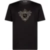 Dolce & Gabbana Crown Embellished T-Shirt N0000-BLACK Printed T-Shirts