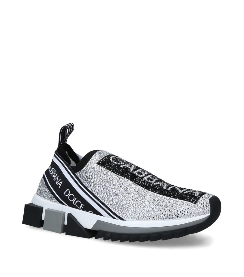 Dolce & Gabbana Crystal Sorrento Sneakers WHITE/OTH Slip-On Sneakers 1 Dolce & Gabbana Crystal Sorrento Sneakers WHITE/OTH Slip-On Sneakers