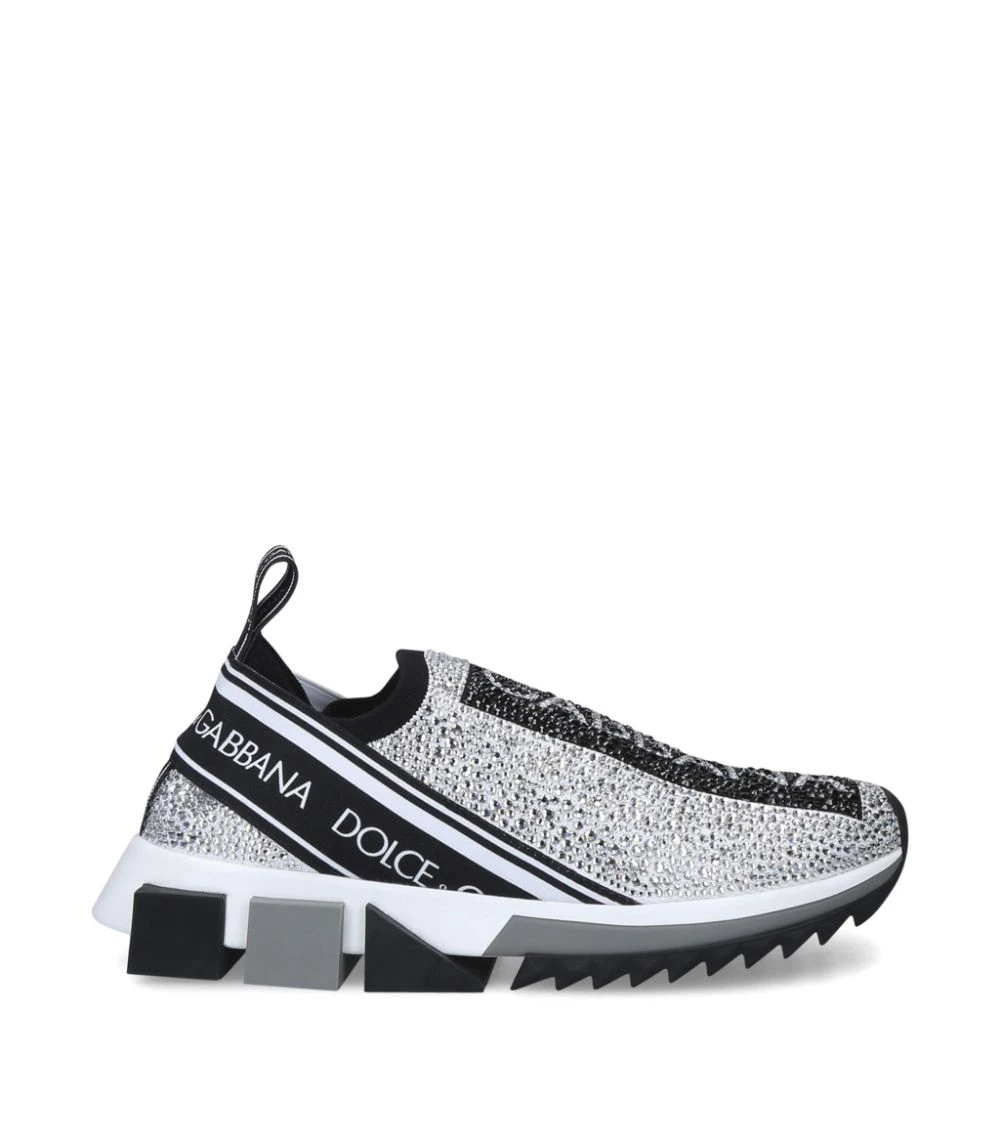 Dolce & Gabbana Crystal Sorrento Sneakers WHITE/OTH Slip-On Sneakers 3 Dolce & Gabbana Crystal Sorrento Sneakers WHITE/OTH Slip-On Sneakers - Image 3