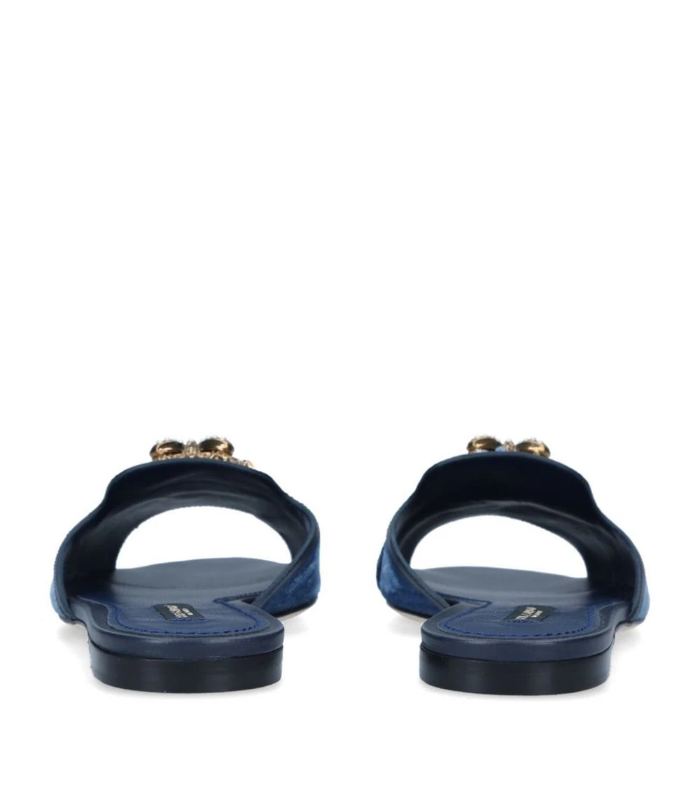 Dolce & Gabbana Denim Heart Slides 2 Dolce & Gabbana Denim Heart Slides - Image 2