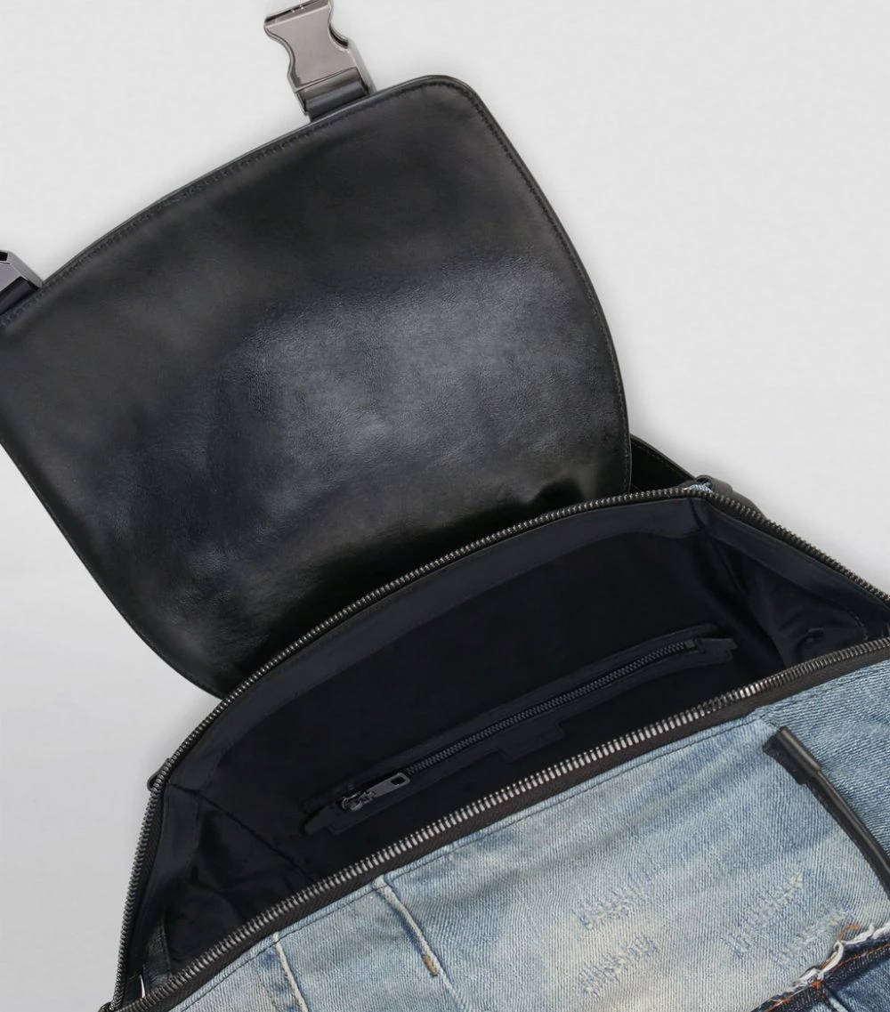 Dolce & Gabbana Denim Patchwork Backpack 89853-BLUE/BLACK Backpacks 5 Dolce & Gabbana Denim Patchwork Backpack 89853-BLUE/BLACK Backpacks - Image 5