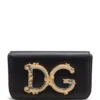 Dolce & Gabbana DG Girls Leather Clutch Bag 80999-BLACK Clutch Bags