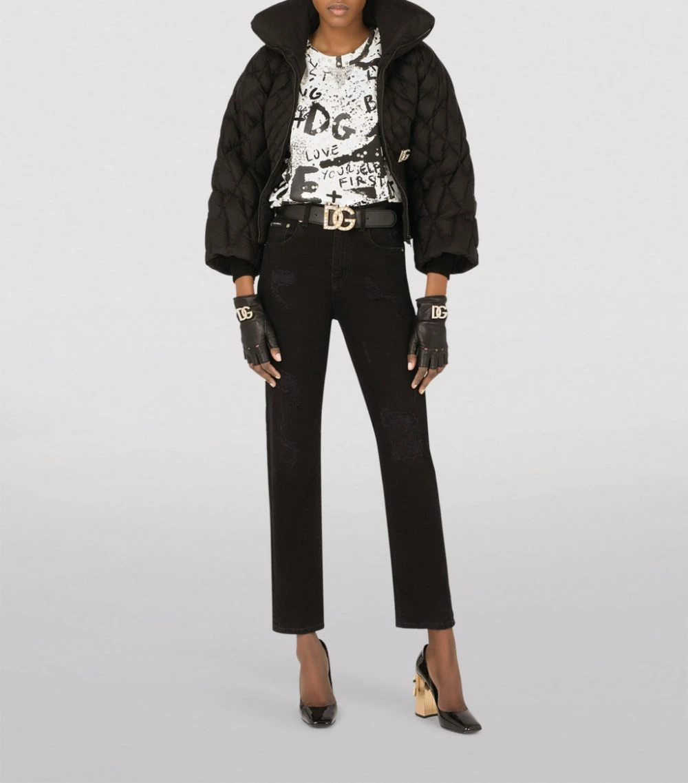 Dolce & Gabbana DG Graffiti Stud-Embellished Sweatshirt HASPN-GRAFFITI NERO Sweatshirts 2 Dolce & Gabbana DG Graffiti Stud-Embellished Sweatshirt HASPN-GRAFFITI NERO Sweatshirts - Image 2