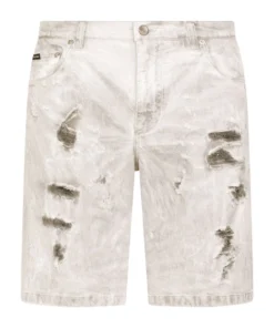 Dolce & Gabbana Distressed Denim Shorts S9001-COMBINED COLOU