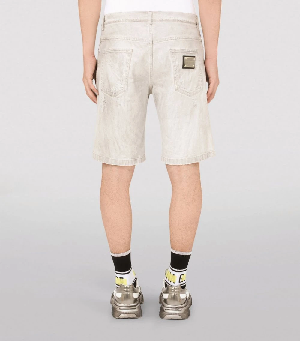 Dolce & Gabbana Distressed Denim Shorts S9001-COMBINED COLOU 4 Dolce & Gabbana Distressed Denim Shorts S9001-COMBINED COLOU - Image 4