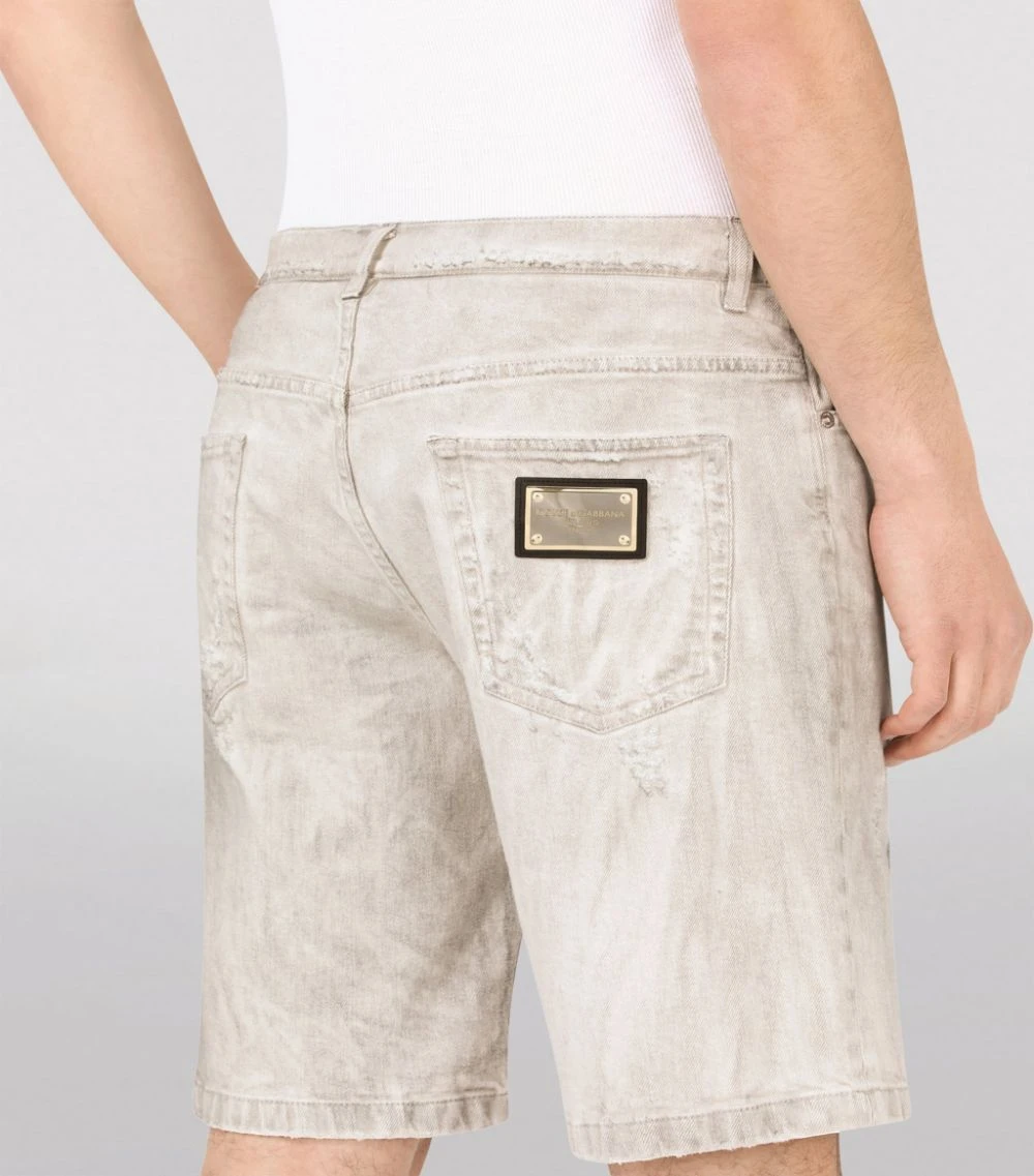 Dolce & Gabbana Distressed Denim Shorts S9001-COMBINED COLOU 5 Dolce & Gabbana Distressed Denim Shorts S9001-COMBINED COLOU - Image 5