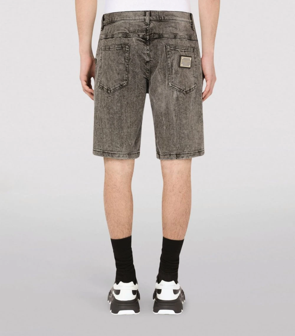 Dolce & Gabbana Distressed Denim Shorts S9001-COMBINED COL Tailored Trousers 4 Dolce & Gabbana Distressed Denim Shorts S9001-COMBINED COL Tailored Trousers - Image 4