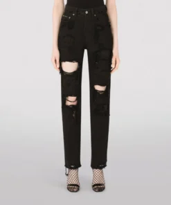Dolce & Gabbana Distressed Jeans S9001-COMBINED COLOU Boyfriend Jeans -Dolce & Gabbana online Store dolce gabbana distressed jeans 17350841 35701974 1000