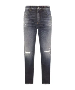 Dolce & Gabbana Distressed Regular Jeans S9001-COMBINED COLOU Tapered Jeans