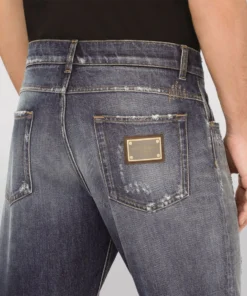 Dolce & Gabbana Distressed Regular Jeans S9001-COMBINED COLOU Tapered Jeans -Dolce & Gabbana online Store dolce gabbana distressed regular jeans 17121012 34323467 1000