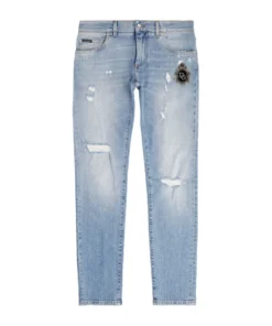 Dolce & Gabbana Distressed Skinny Jeans S9001-COMBINED COLO Tapered Jeans