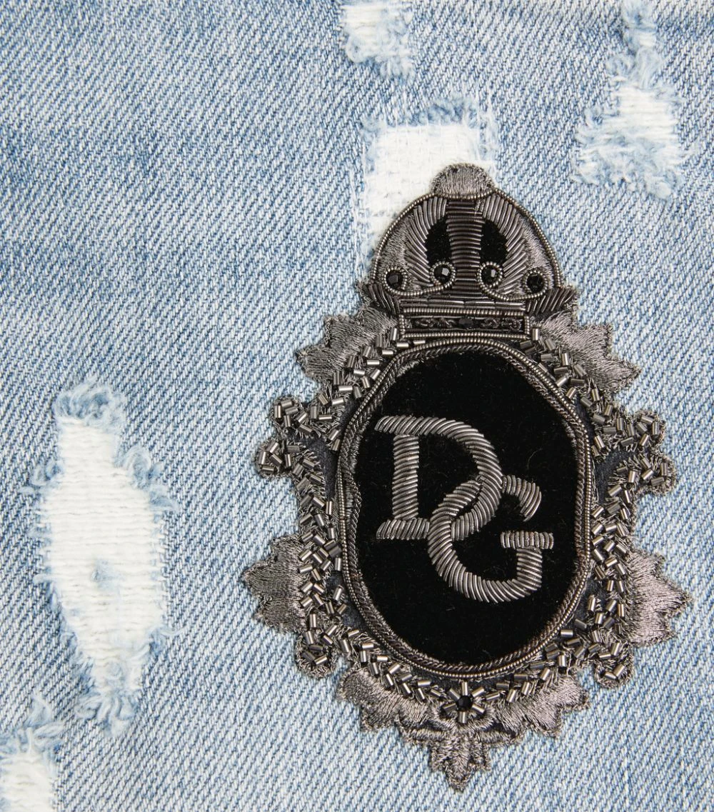 Dolce & Gabbana Distressed Skinny Jeans S9001-COMBINED COLO Tapered Jeans 5 Dolce & Gabbana Distressed Skinny Jeans S9001-COMBINED COLO Tapered Jeans - Image 5