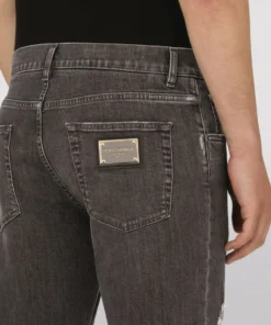 Dolce & Gabbana Distressed Skinny Jeans S9001-COMBINED COLOU Slim Jeans -Dolce & Gabbana online Store dolce gabbana distressed skinny jeans 17120053 34322678 1000
