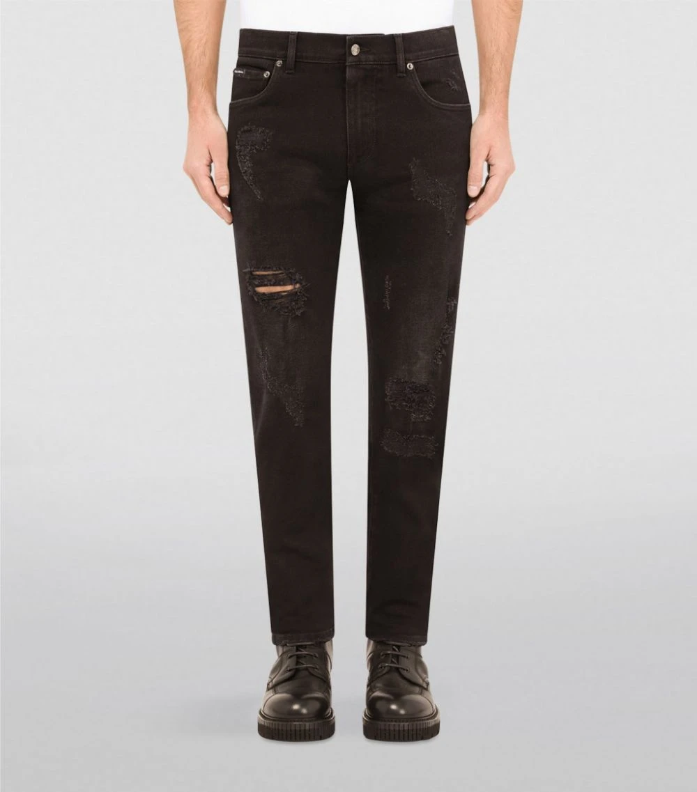 Dolce & Gabbana Distressed Slim Jeans S9001-COMBINED COL 2 Dolce & Gabbana Distressed Slim Jeans S9001-COMBINED COL - Image 2
