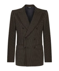 Dolce & Gabbana Double-Breasted Pinstripe Blazer S8051-STRIPED Blazers