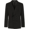 Dolce & Gabbana Double-Breasted Suit Jacket N0000-BLACK Jackets