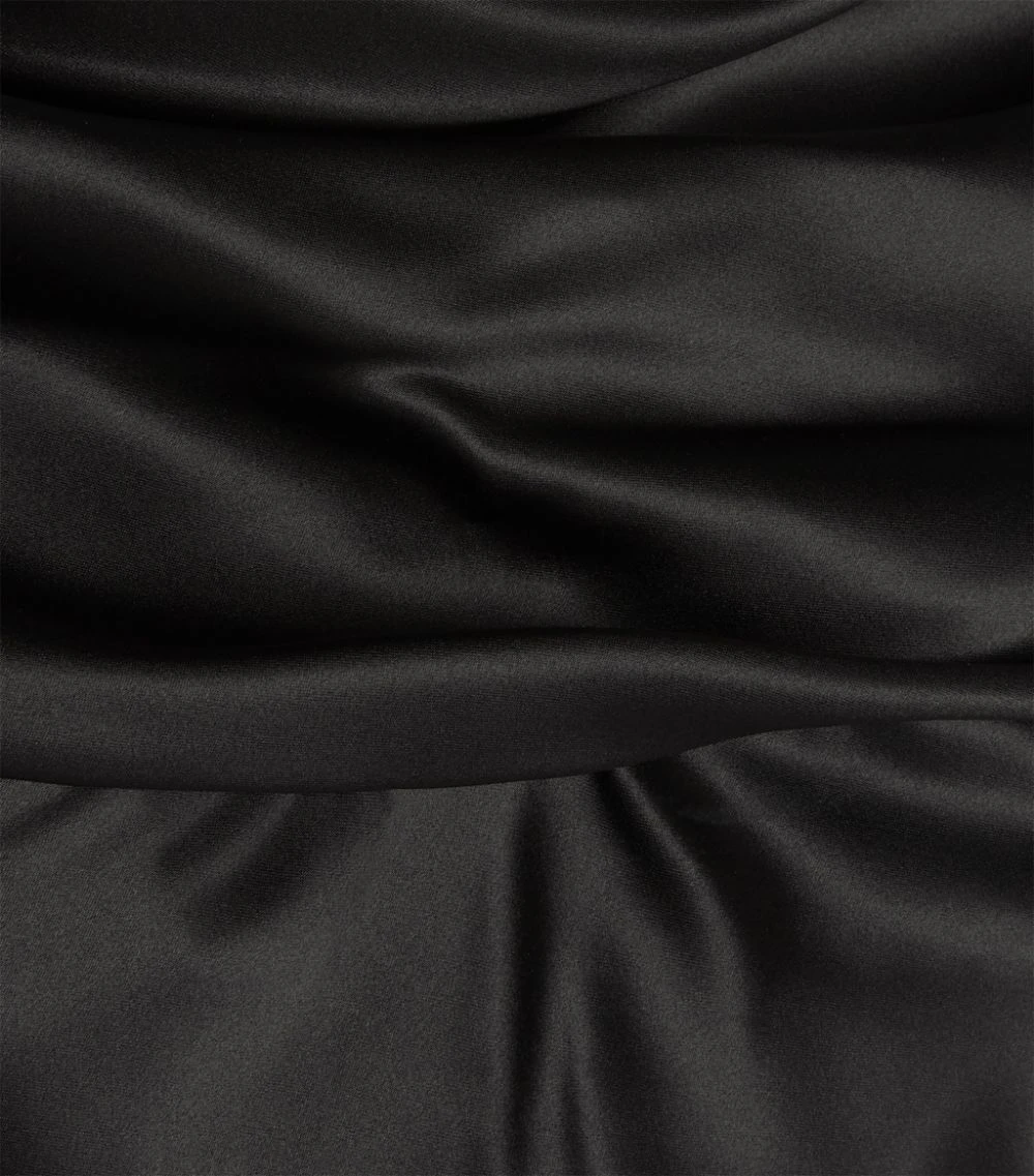 Dolce & Gabbana Draped Silk Gown N0000-BLACK Gowns 5 Dolce & Gabbana Draped Silk Gown N0000-BLACK Gowns - Image 5