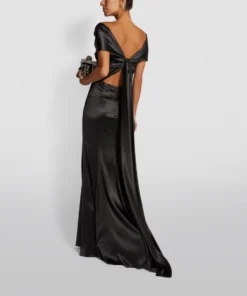 Dolce & Gabbana Draped Silk Gown N0000-BLACK Gowns 9 Dolce & Gabbana Draped Silk Gown N0000-BLACK Gowns -Dolce & Gabbana online Store dolce gabbana draped silk gown 15206328 37476531 1000