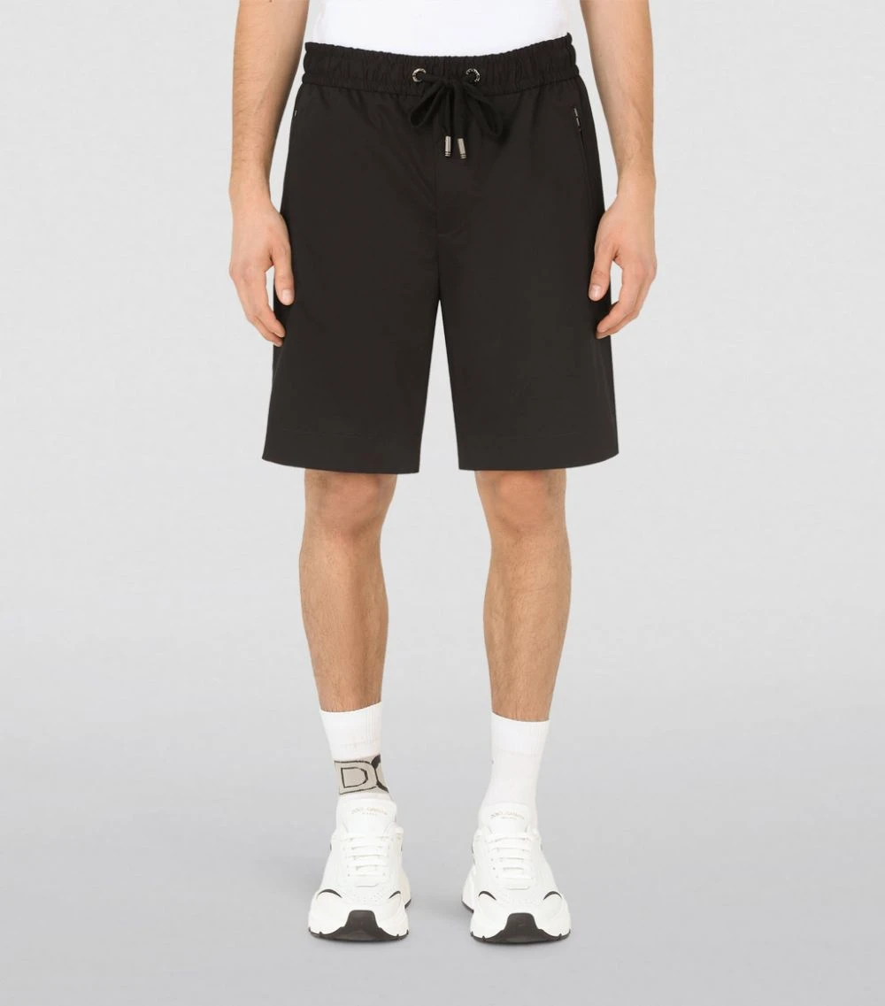 Dolce & Gabbana Drawstring Sweatshorts N0000-BLACK 3 Dolce & Gabbana Drawstring Sweatshorts N0000-BLACK - Image 3