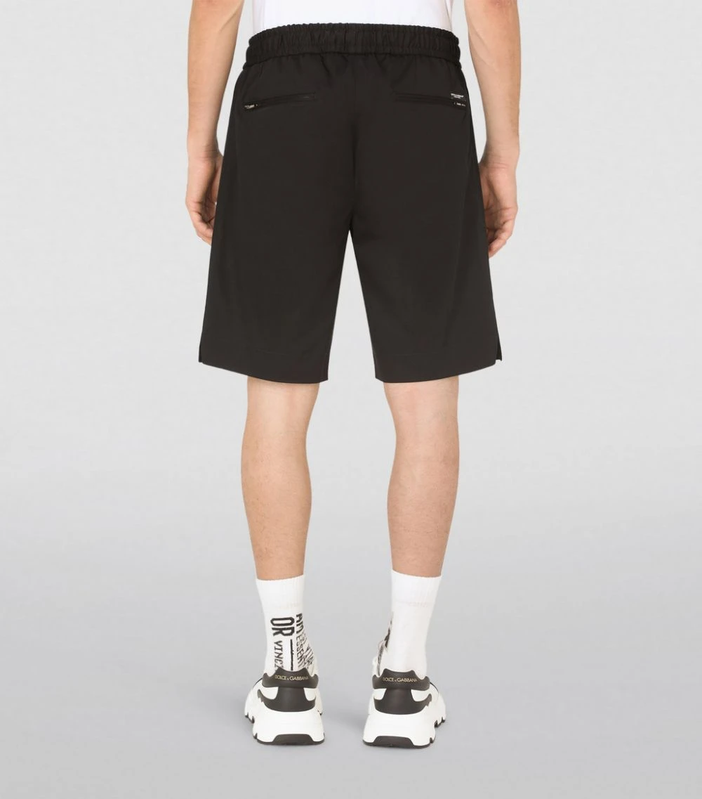 Dolce & Gabbana Drawstring Sweatshorts N0000-BLACK 4 Dolce & Gabbana Drawstring Sweatshorts N0000-BLACK - Image 4
