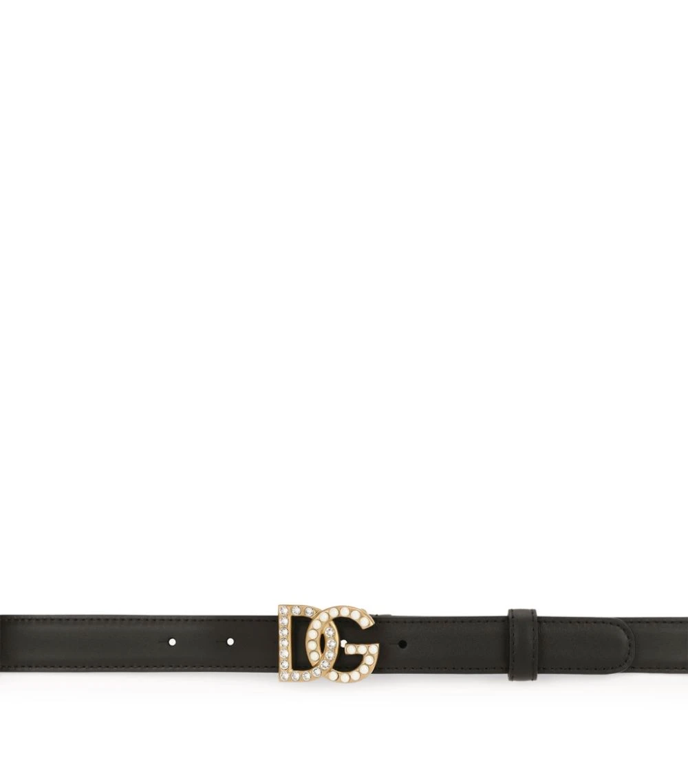 Dolce & Gabbana Embellished DG Logo Belt 8S574-BLCK/MLTICOL Belts 2 Dolce & Gabbana Embellished DG Logo Belt 8S574-BLCK/MLTICOL Belts - Image 2