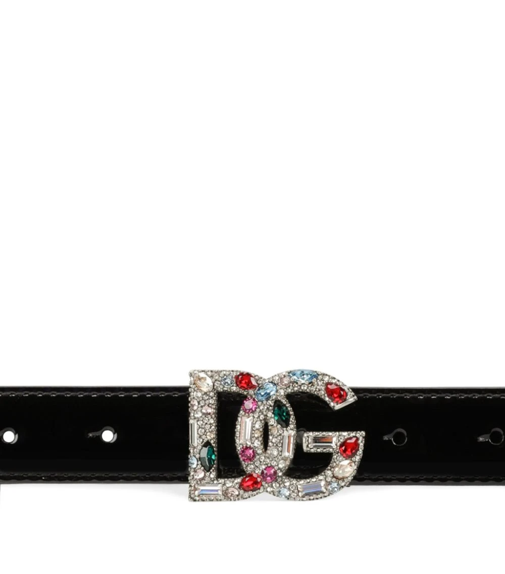 Dolce & Gabbana Embellished DG Logo Belt 80999-BLACK Belts 4 Dolce & Gabbana Embellished DG Logo Belt 80999-BLACK Belts - Image 4