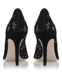 Dolce & Gabbana Embellished Lace Rosa Pumps 100 BLACK Courts -Dolce & Gabbana online Store dolce gabbana embellished lace rosa pumps 100 17231830 34921351 1000
